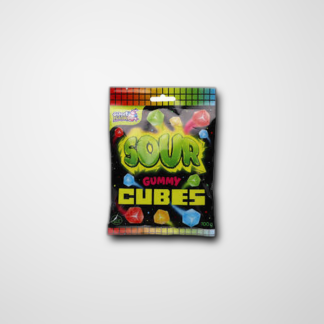 Sweet Flash Sour Gummy Cubes 100g